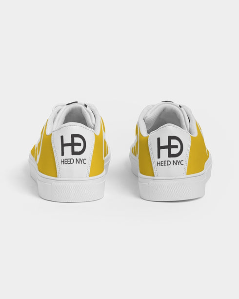 HEED NYC Men's Classic Cab Yellow Vegan Leather Sneaker